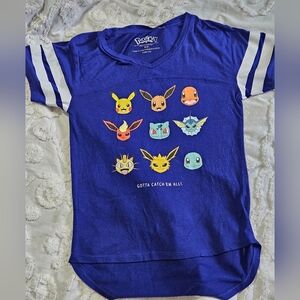 Pokemon -Gotta Catch 'Em All Blue Short Sleeve T-shirt Medium